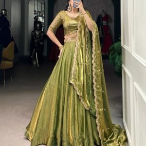 this dreamy pastel lehenga choli with gold lace is your perfect pick for an elegant festive look