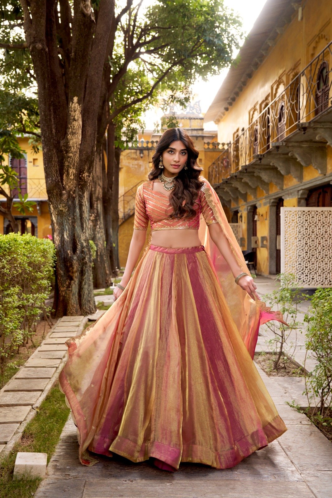 the flowing silhouette, delicate embroidery, and ethereal dupatta come together to create a look that feels effortlessly royal the flowing silhouette, delicate embroidery, and ethereal dupatta come together to create a look that feels effortlessly royal