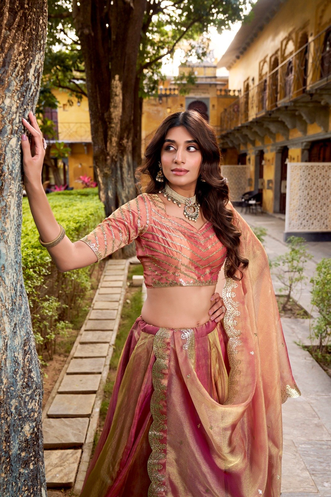 the flowing silhouette, delicate embroidery, and ethereal dupatta come together to create a look that feels effortlessly royal the flowing silhouette, delicate embroidery, and ethereal dupatta come together to create a look that feels effortlessly royal