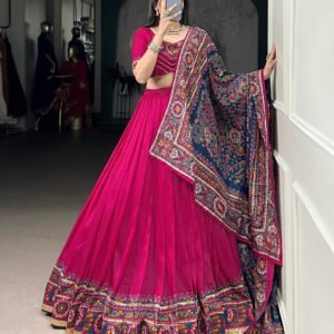 a blend of heritage and haute — tasar silk that defines your festive look