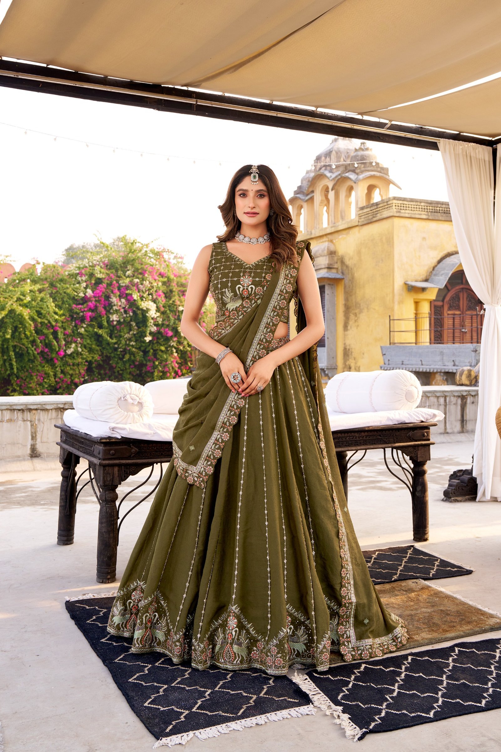from ceremonial moments to joyful festivities, this bridesmaid lehenga choli stands out with its delicate embellishments and sophisticated finish from ceremonial moments to joyful festivities, this bridesmaid lehenga choli stands out with its delicate embellishments and sophisticated finish