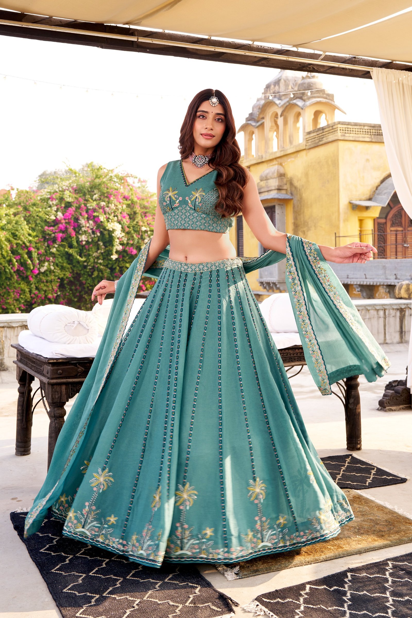 from ceremonial moments to joyful festivities, this bridesmaid lehenga choli stands out with its delicate embellishments and sophisticated finish from ceremonial moments to joyful festivities, this bridesmaid lehenga choli stands out with its delicate embellishments and sophisticated finish