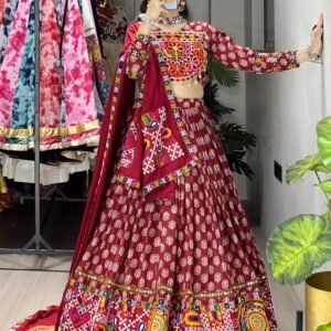 traditional ajarakh prints chaniya choli
