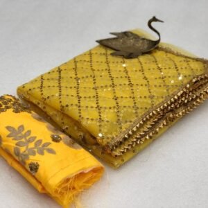 saree – net with embroidery