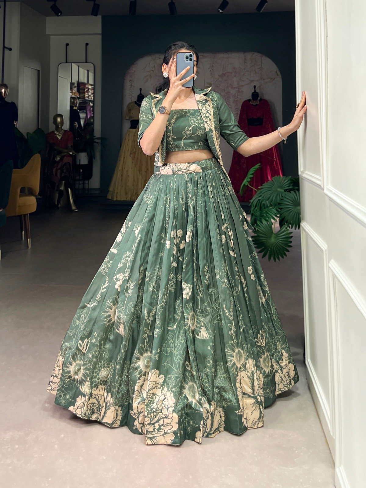 lehenga fabric : tasar silk lehenga fabric : tasar silk