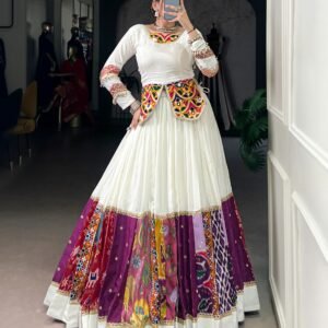 multicolor beauty with a touch of tradition – designed for garba moves