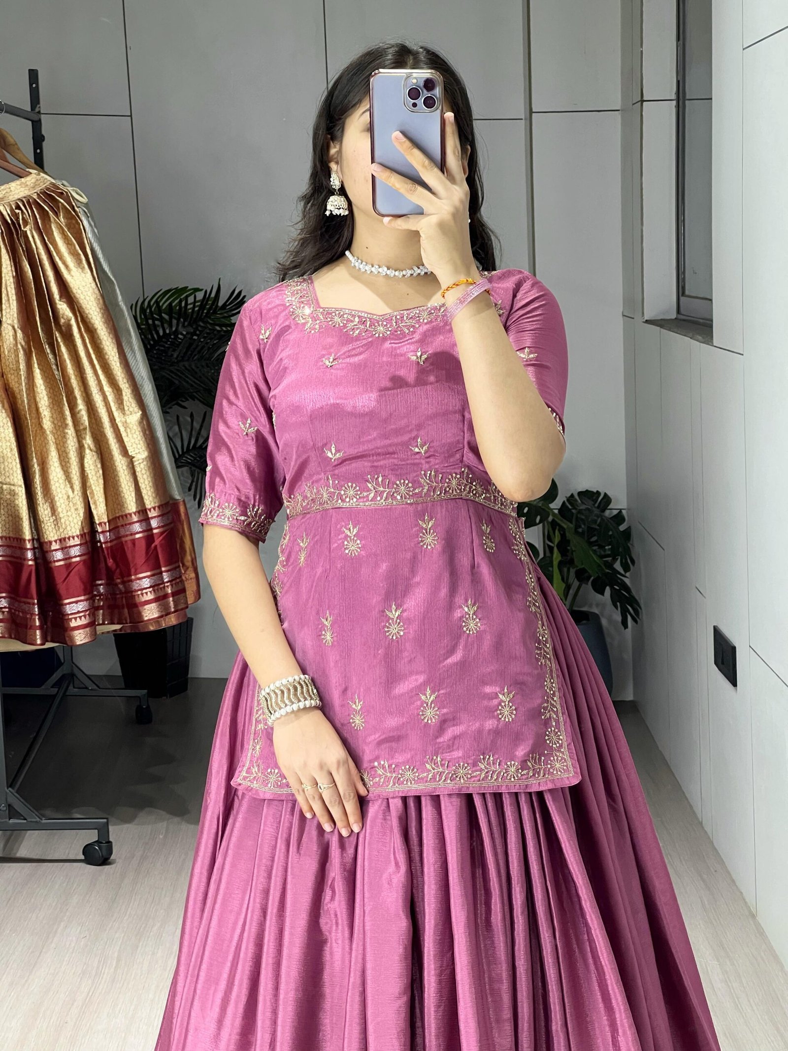 beautiful chinon embroidered top with flairy lehenga to present most gorgeous you, explore our unique designer wardrobe for wedding, party or events beautiful chinon embroidered top with flairy lehenga to present most gorgeous you, explore our unique designer wardrobe for wedding, party or events