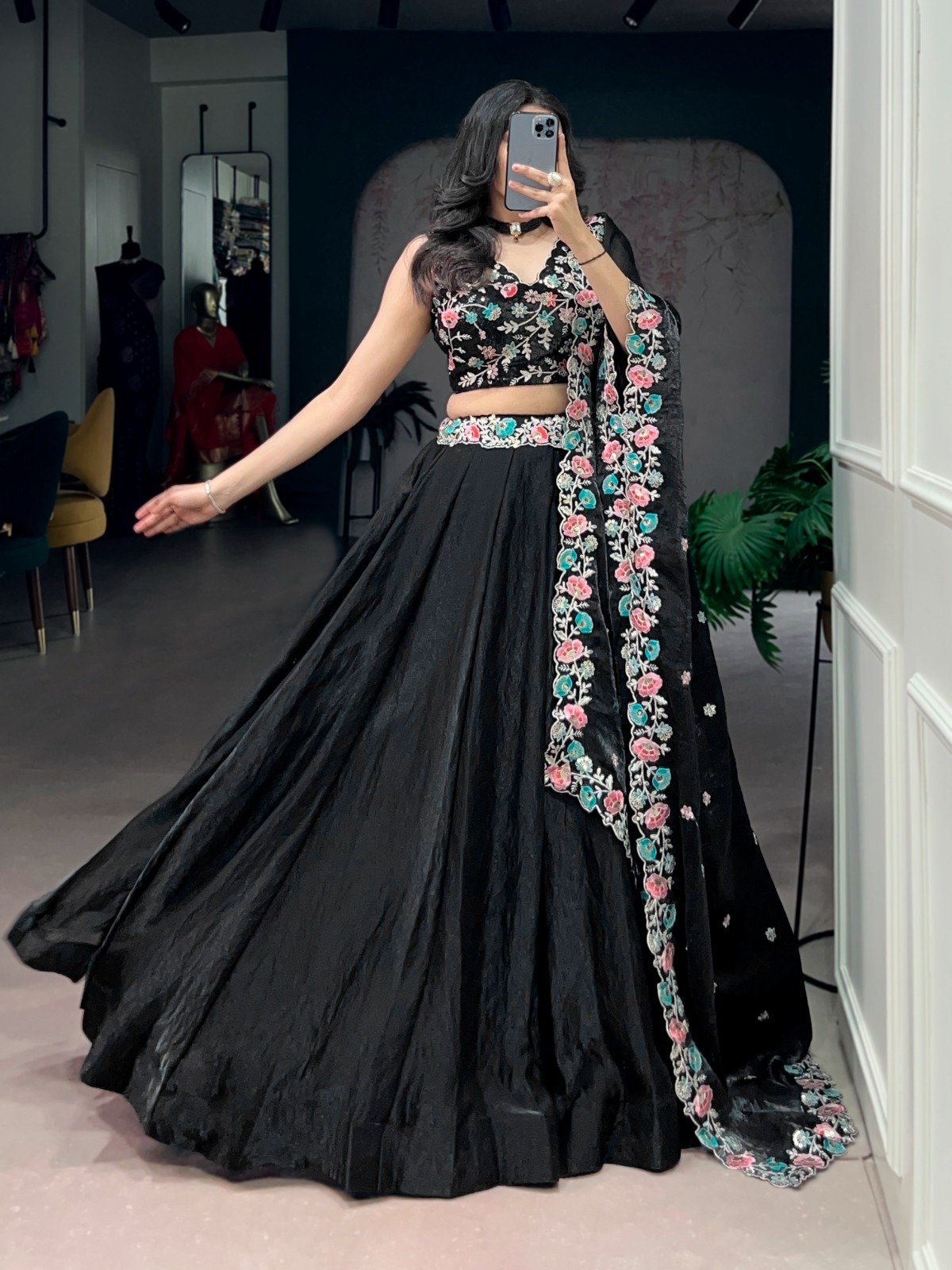 new designer party top pent & dupatta set new designer party top pent & dupatta set