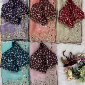 aree:- Pure Fandy Satin sarees with amazing 3 mm C Pallu sequence work with Cut work border
