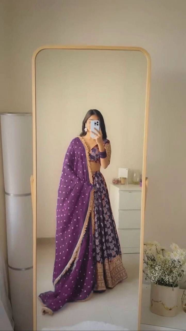 lehenga foux gorgette seuqnce with fourside fancy lace border lehenga foux gorgette seuqnce with fourside fancy lace border