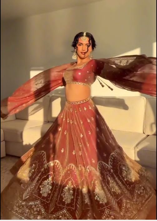 lehenga krishma silk work thread with sequnce lehenga krishma silk work thread with sequnce