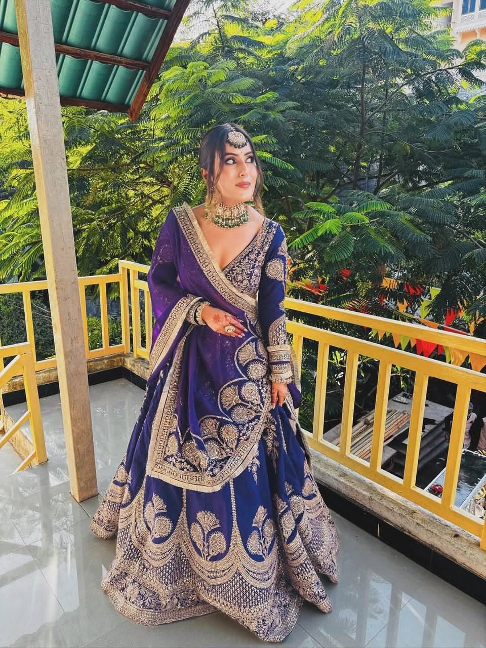 premium designer foux georgette thread with sequence lehenga premium designer foux georgette thread with sequence lehenga