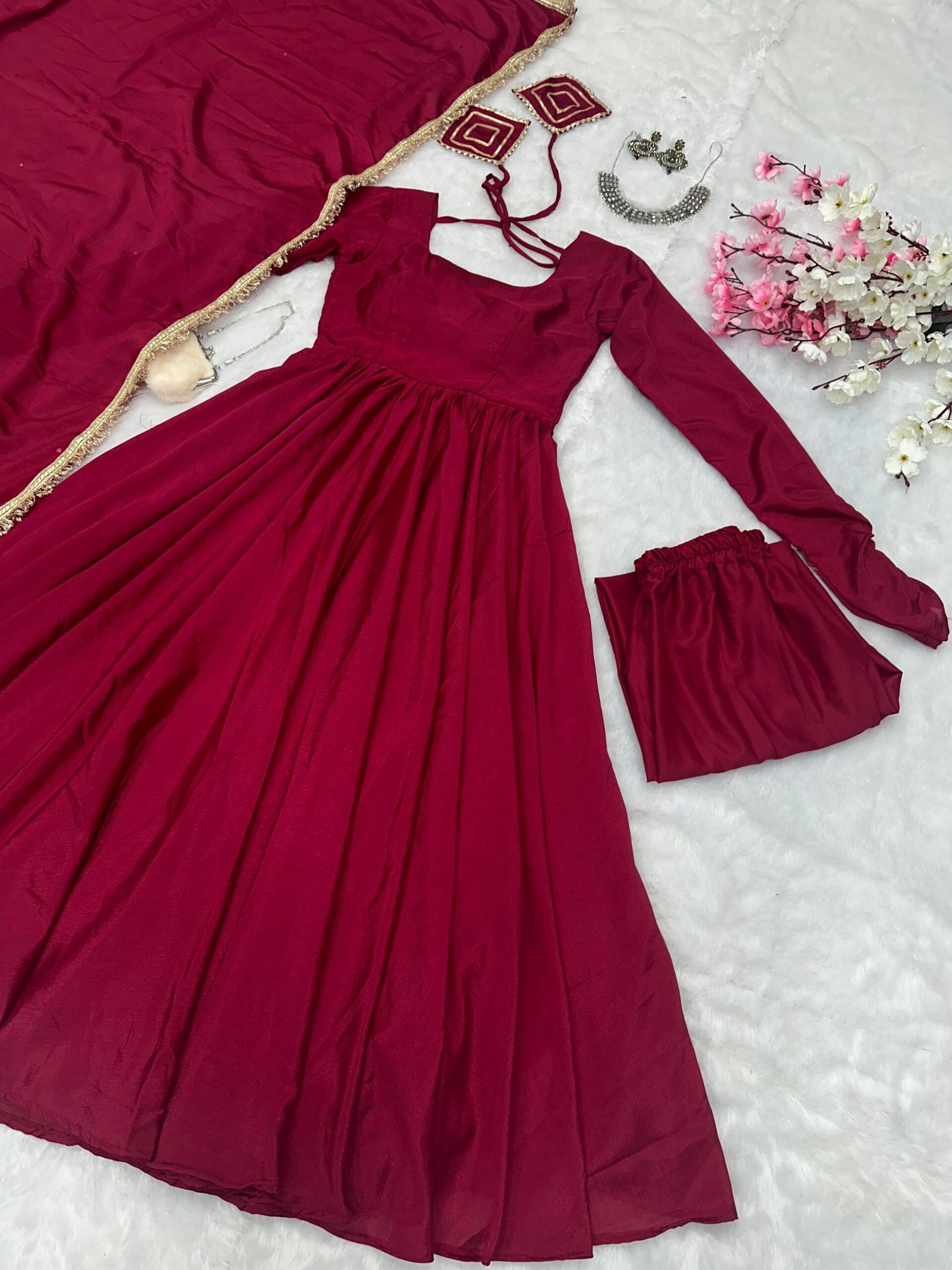 anarkali chinnon silk anarkali fully stitched anarkali chinnon silk anarkali fully stitched