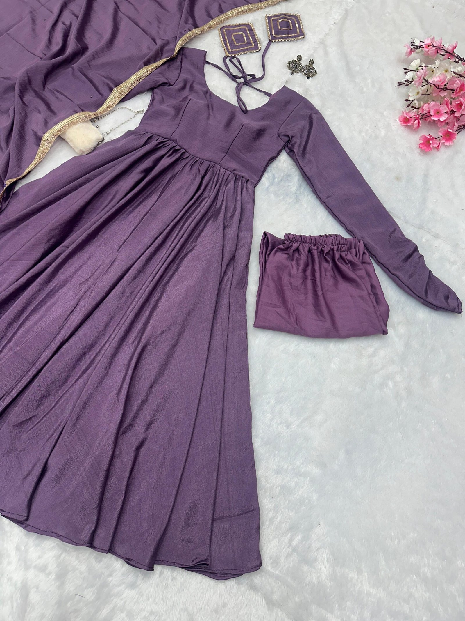 anarkali chinnon silk anarkali fully stitched anarkali chinnon silk anarkali fully stitched