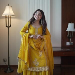 gharara pair sequence embroidery work