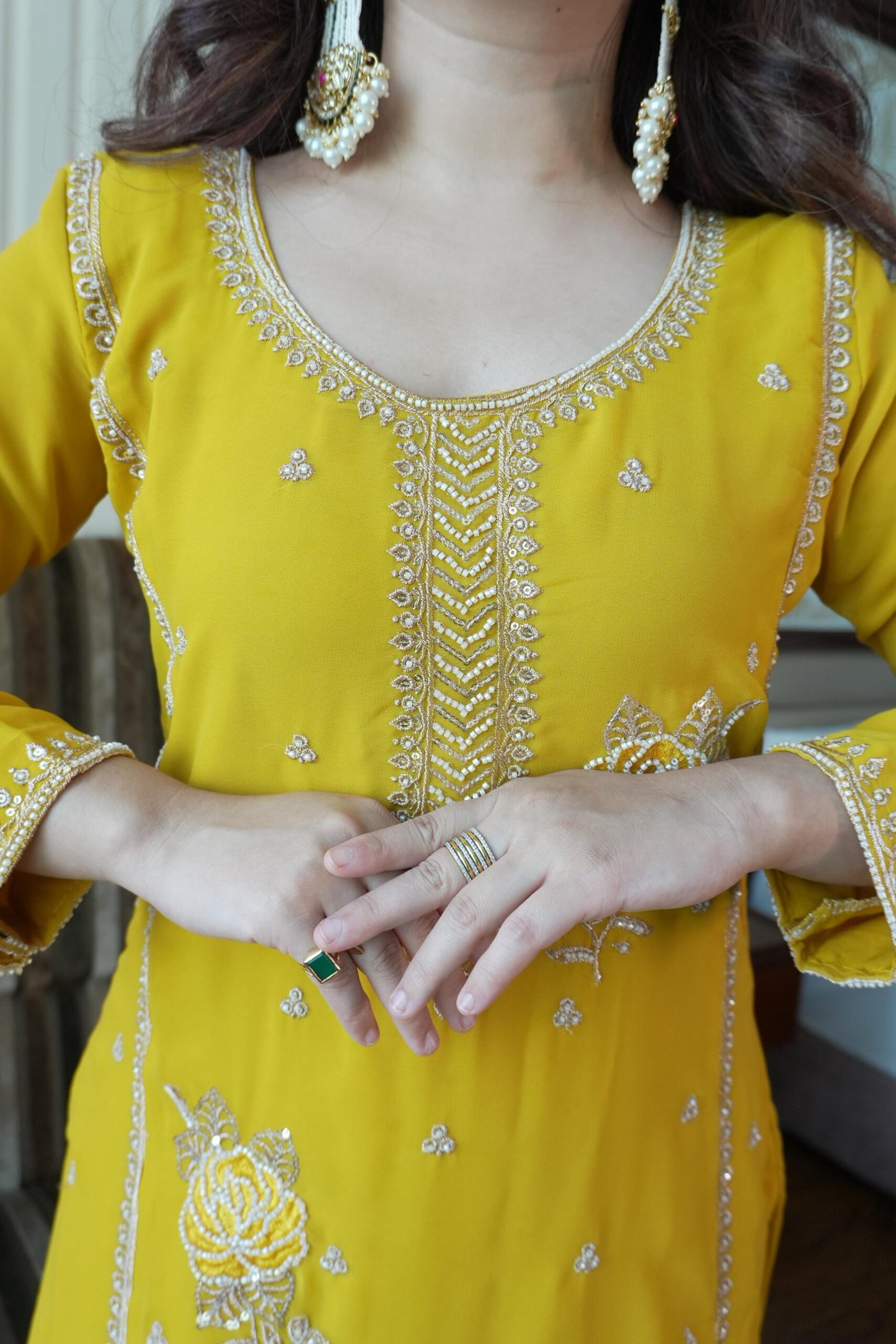gharara pair sequence embroidery work gharara pair sequence embroidery work