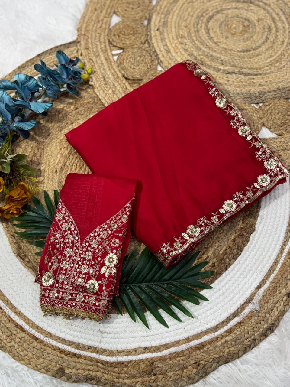 saree beautiful sequence embroidery work lace border soft rangoli silk saree beautiful sequence embroidery work lace border soft rangoli silk