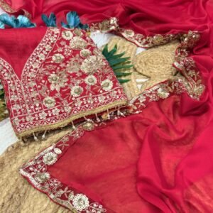 saree beautiful sequence embroidery work lace border soft rangoli silk
