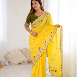 launching real saree modelling by khush