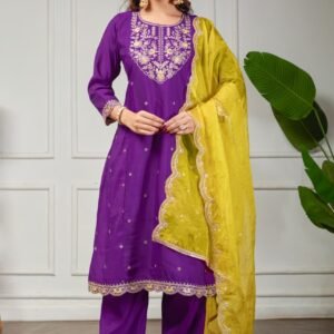 BOUTIQUE LEVEL PREMIUM EMBROIDERY JARI AND RESHAM DHAGA ANARKALI SUIT SET😍*