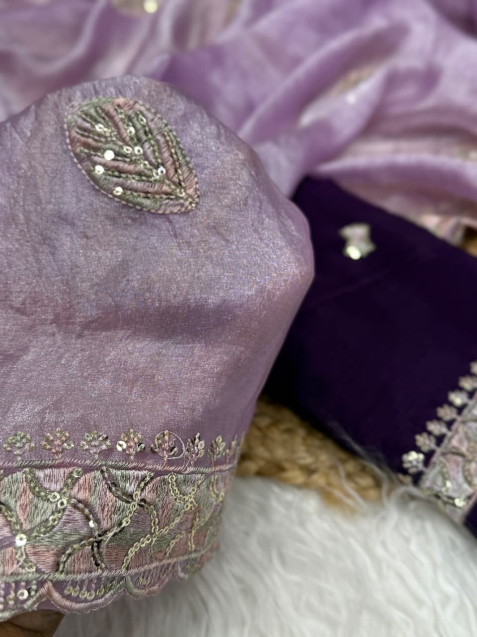 chinnon silk with embroidery work this fandy sartine resham thread and sequince embroidered saree chinnon silk with embroidery work this fandy sartine resham thread and sequince embroidered saree