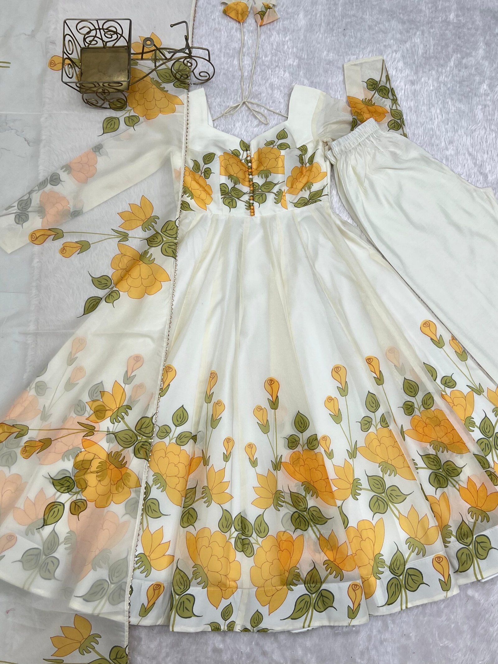 pure soft organja silk fabric fully flare kali pattern and canvas patta with dupatta set,pent ready to wear pure soft organja silk fabric fully flare kali pattern and canvas patta with dupatta set,pent ready to wear