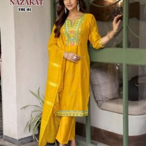 straight top with pant & dupatta