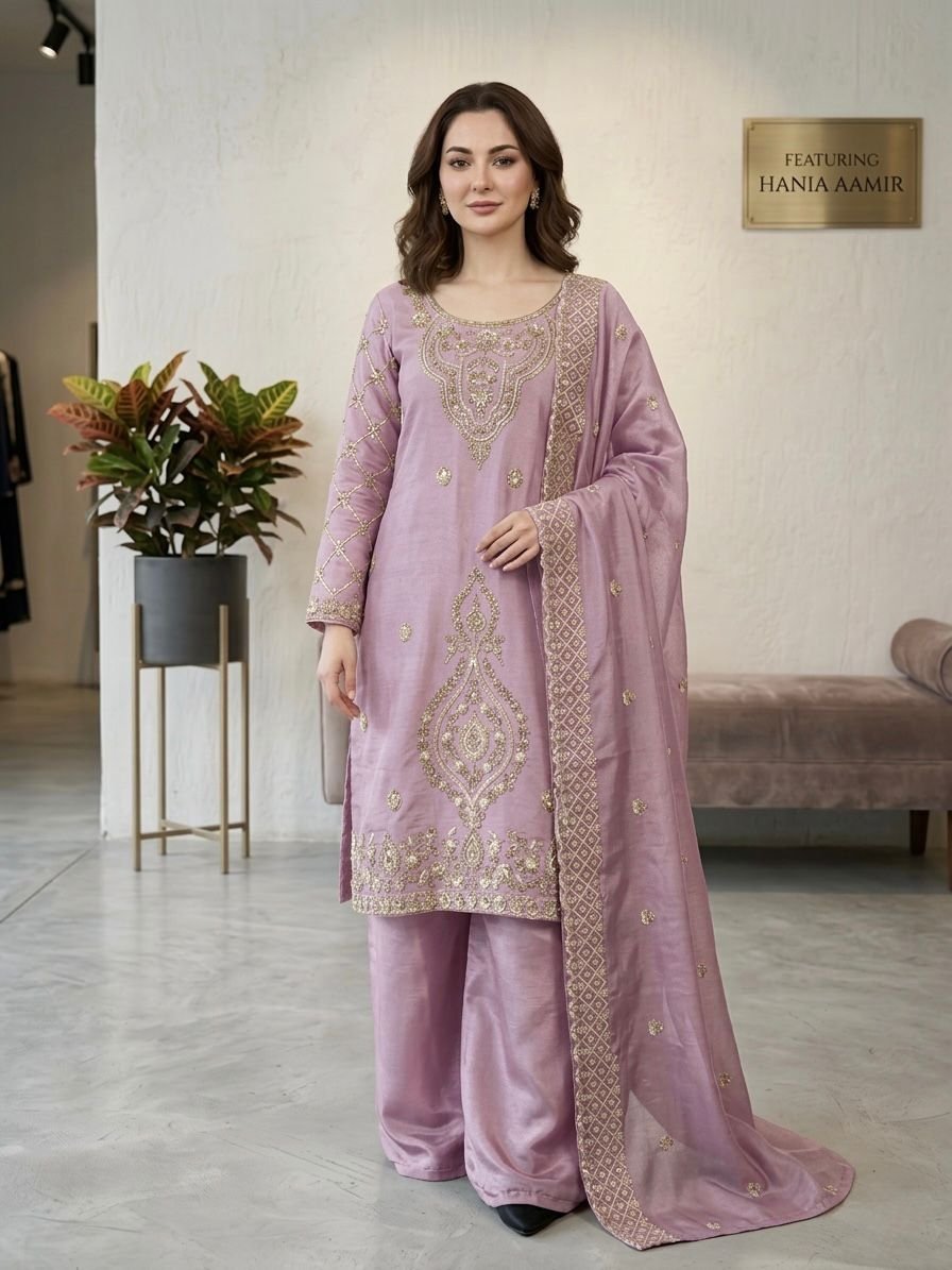new designer party wear look top plazzo and dupatta with heavy embroidery beads work new designer party wear look top plazzo and dupatta with heavy embroidery beads work