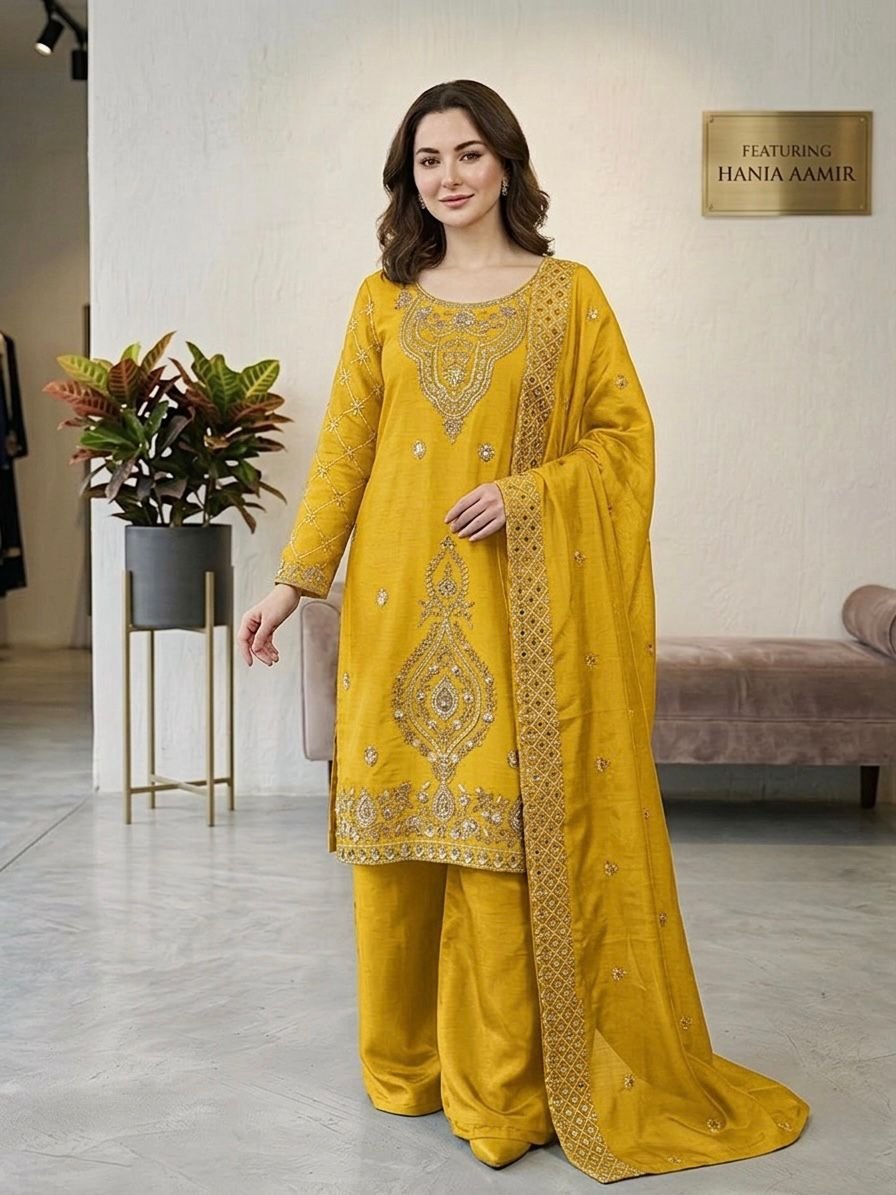 new designer party wear look top plazzo and dupatta with heavy embroidery beads work new designer party wear look top plazzo and dupatta with heavy embroidery beads work
