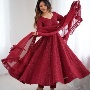 anarkali suit set for the upcoming festivities and wedding season