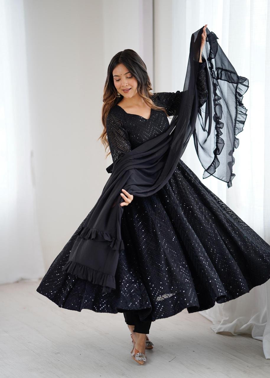 anarkali suit set for the upcoming festivities and wedding season anarkali suit set for the upcoming festivities and wedding season