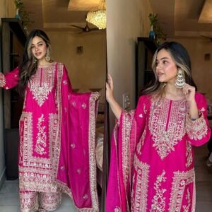 new designer party top pent & dupatta set