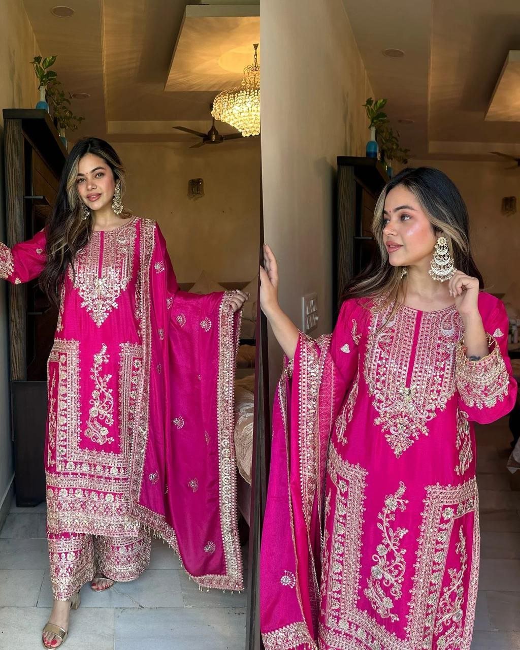 new designer party top pent & dupatta set new designer party top pent & dupatta set