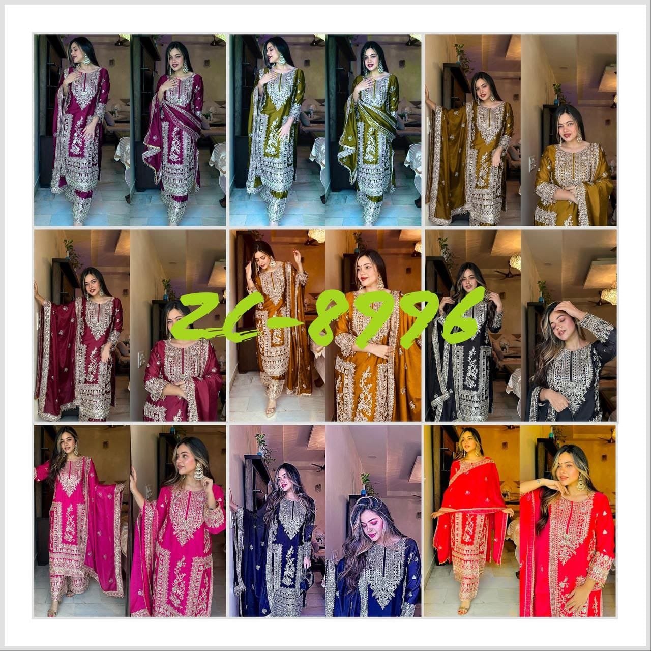 series new designer party top pent & dupatta set series new designer party top pent & dupatta set