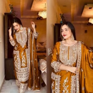 series new designer party top pent & dupatta set