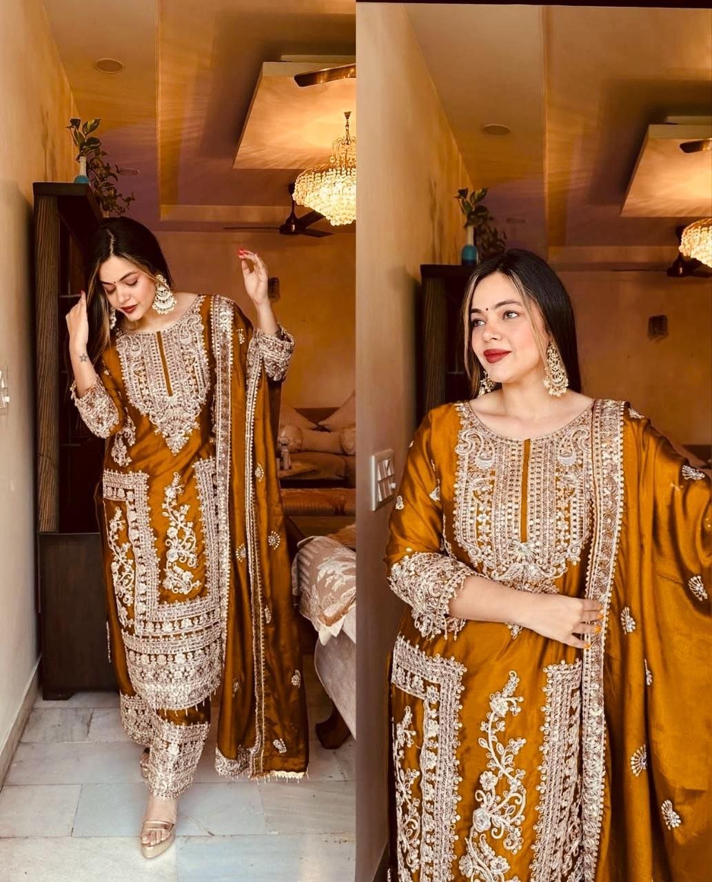 series new designer party top pent & dupatta set series new designer party top pent & dupatta set
