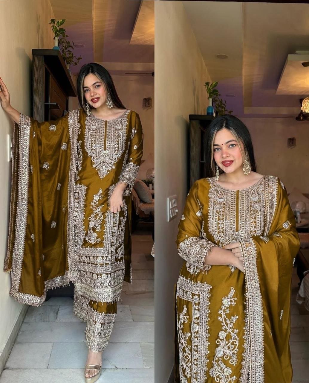 new designer party top pent & dupatta set new designer party top pent & dupatta set