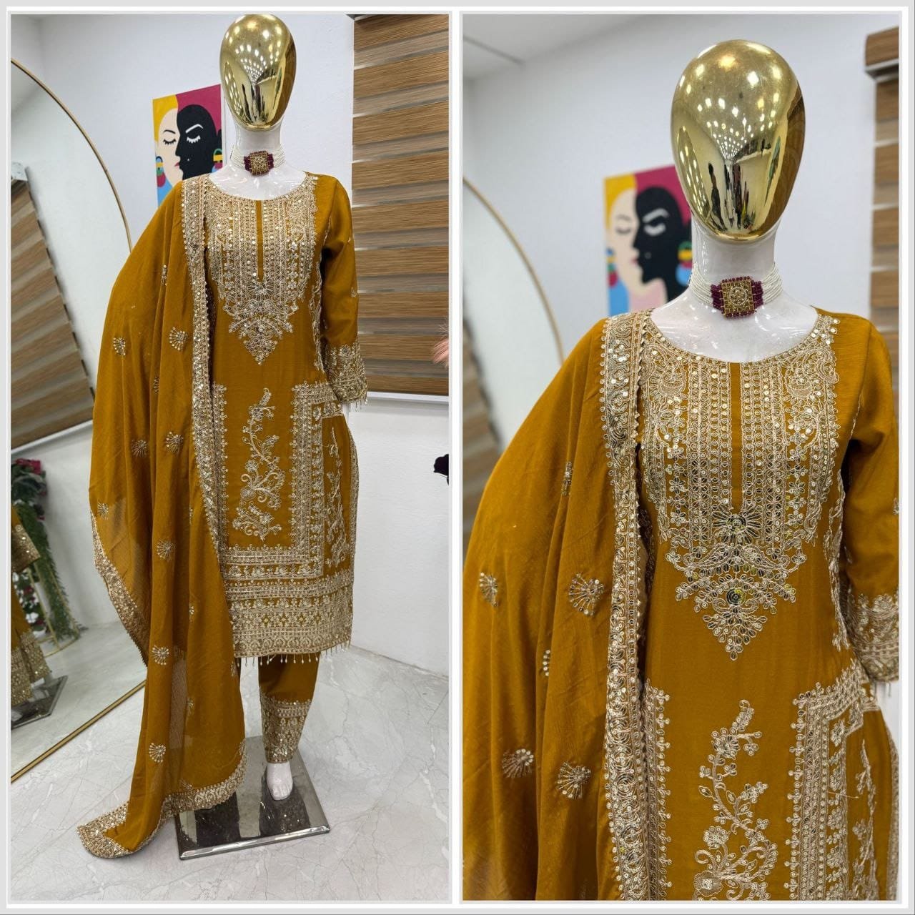 series new designer party top pent & dupatta set series new designer party top pent & dupatta set