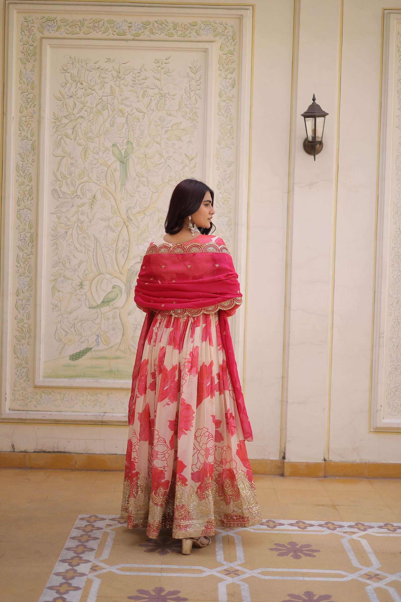 premium readymade gown with dupatta set premium readymade gown with dupatta set