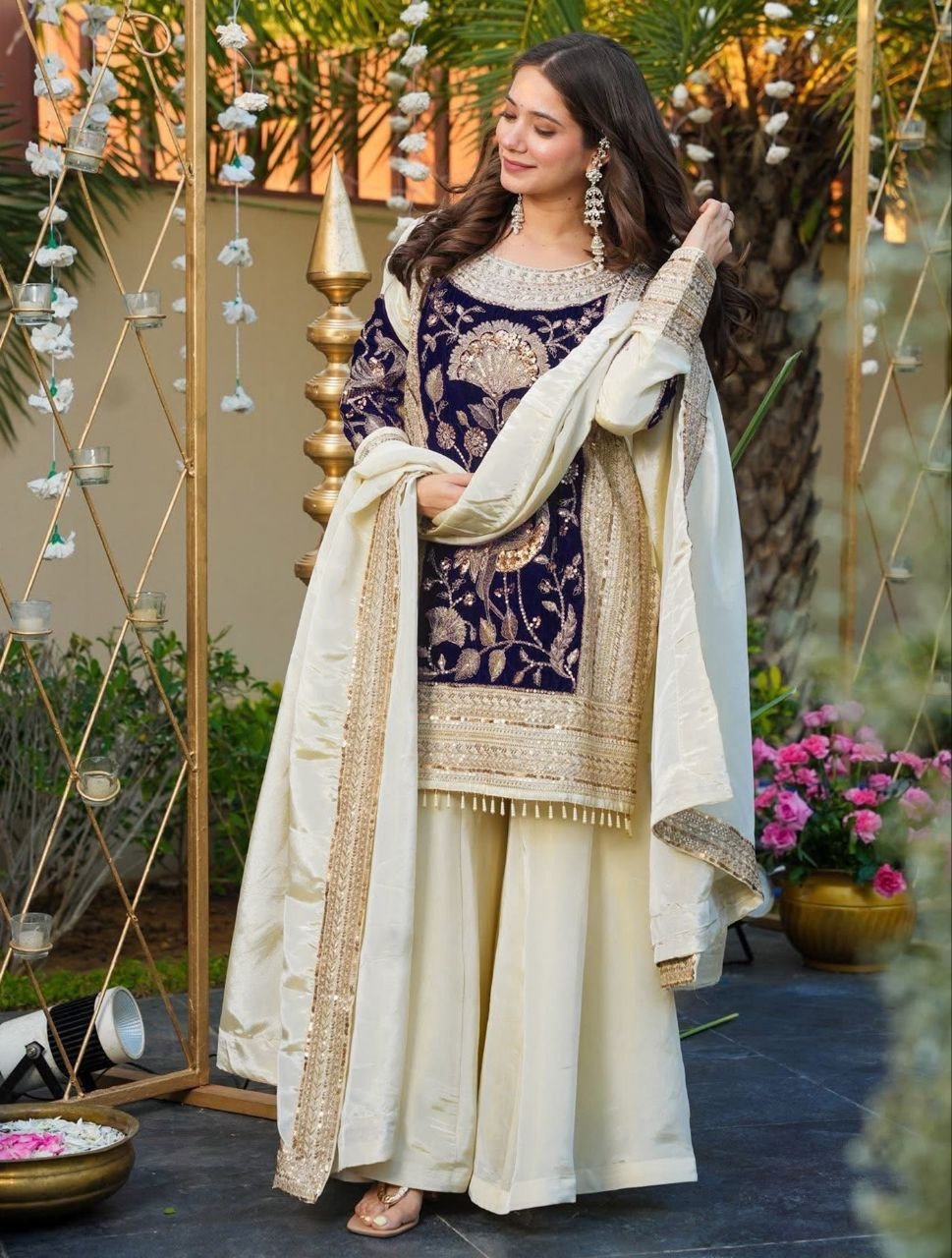 TOP BOTTOM AND DUPPATA SET - Image 5