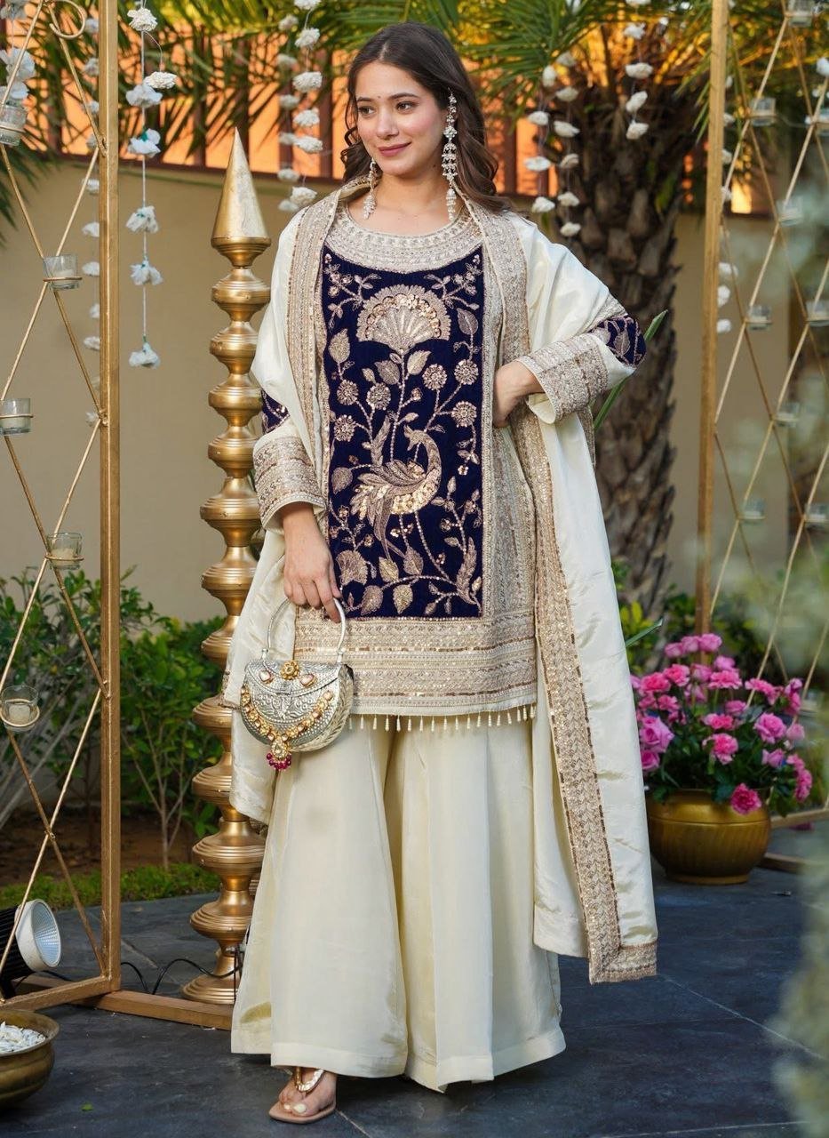 TOP BOTTOM AND DUPPATA SET - Image 7