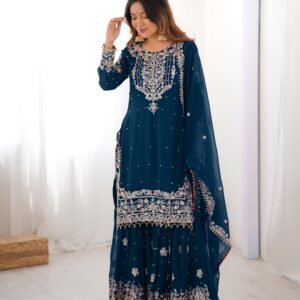 kurta sharara and duppata set