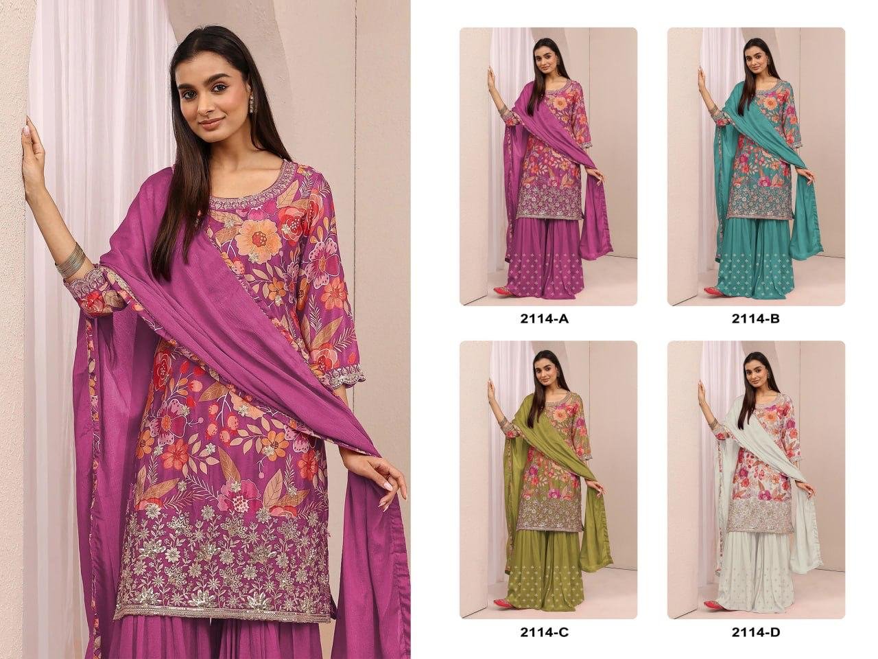 sharara suit heavy chinon with digital print & heavy embroidered sequence work sharara suit heavy chinon with digital print & heavy embroidered sequence work