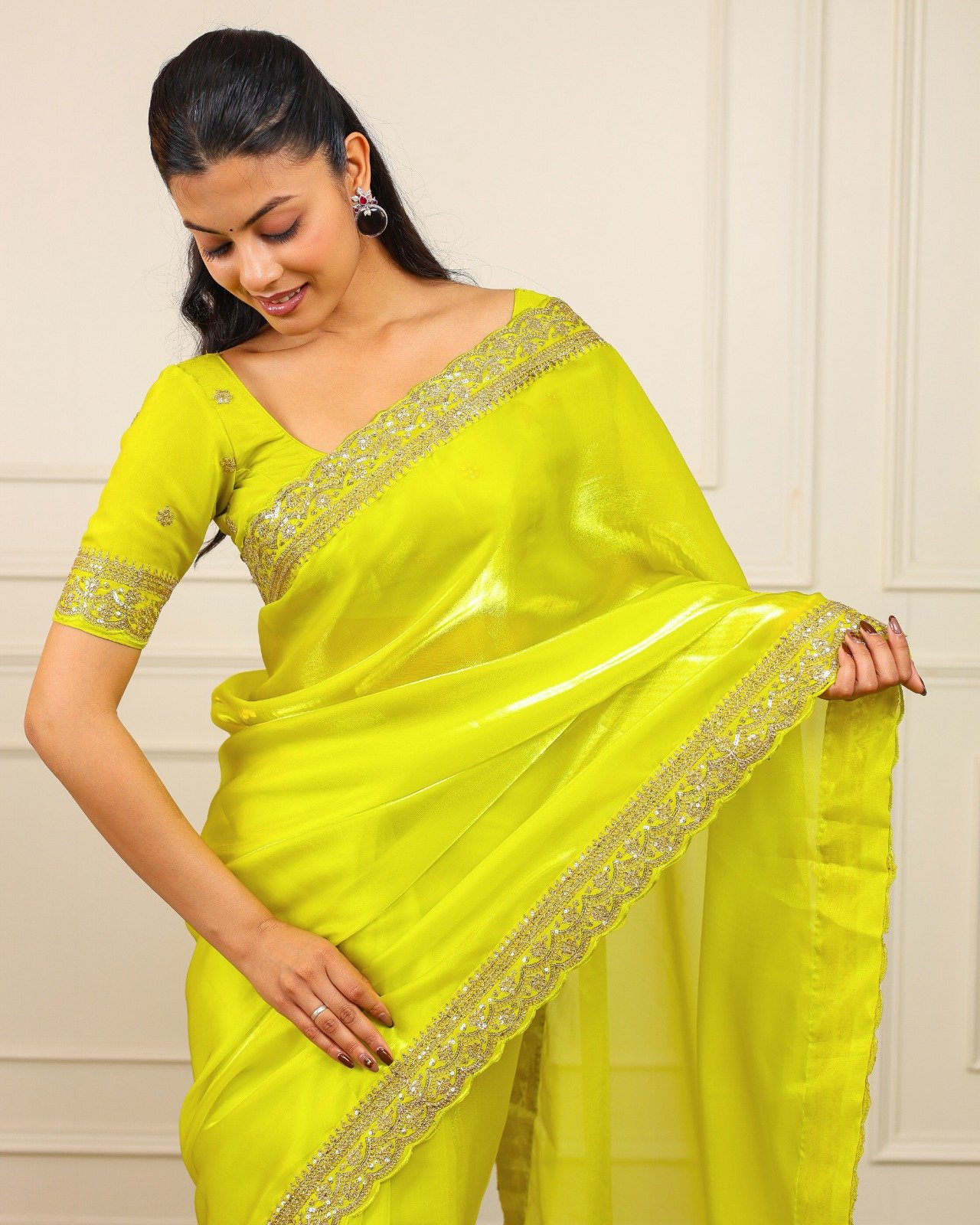 presenting you most beautiful seqwance saree collection* presenting you most beautiful seqwance saree collection*