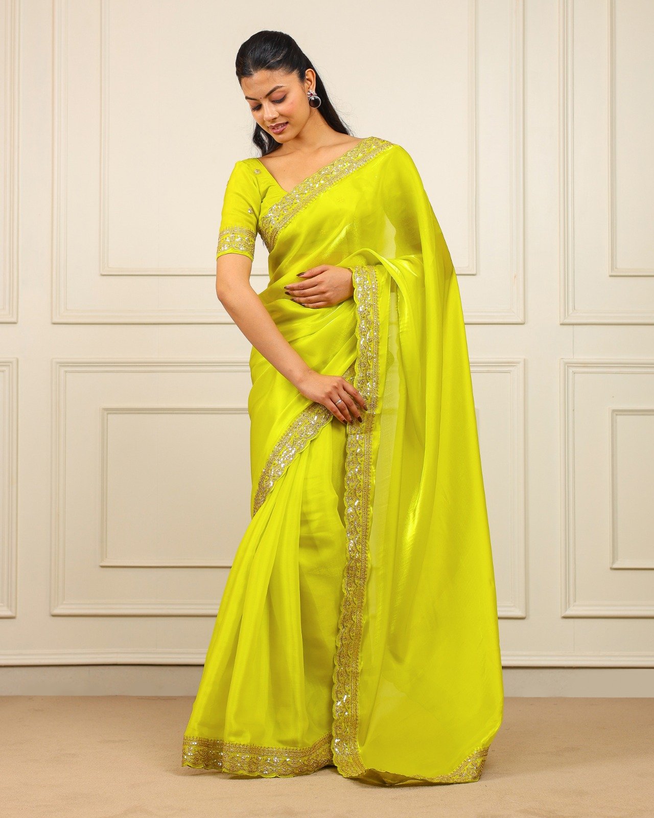 presenting you most beautiful seqwance saree collection* presenting you most beautiful seqwance saree collection*