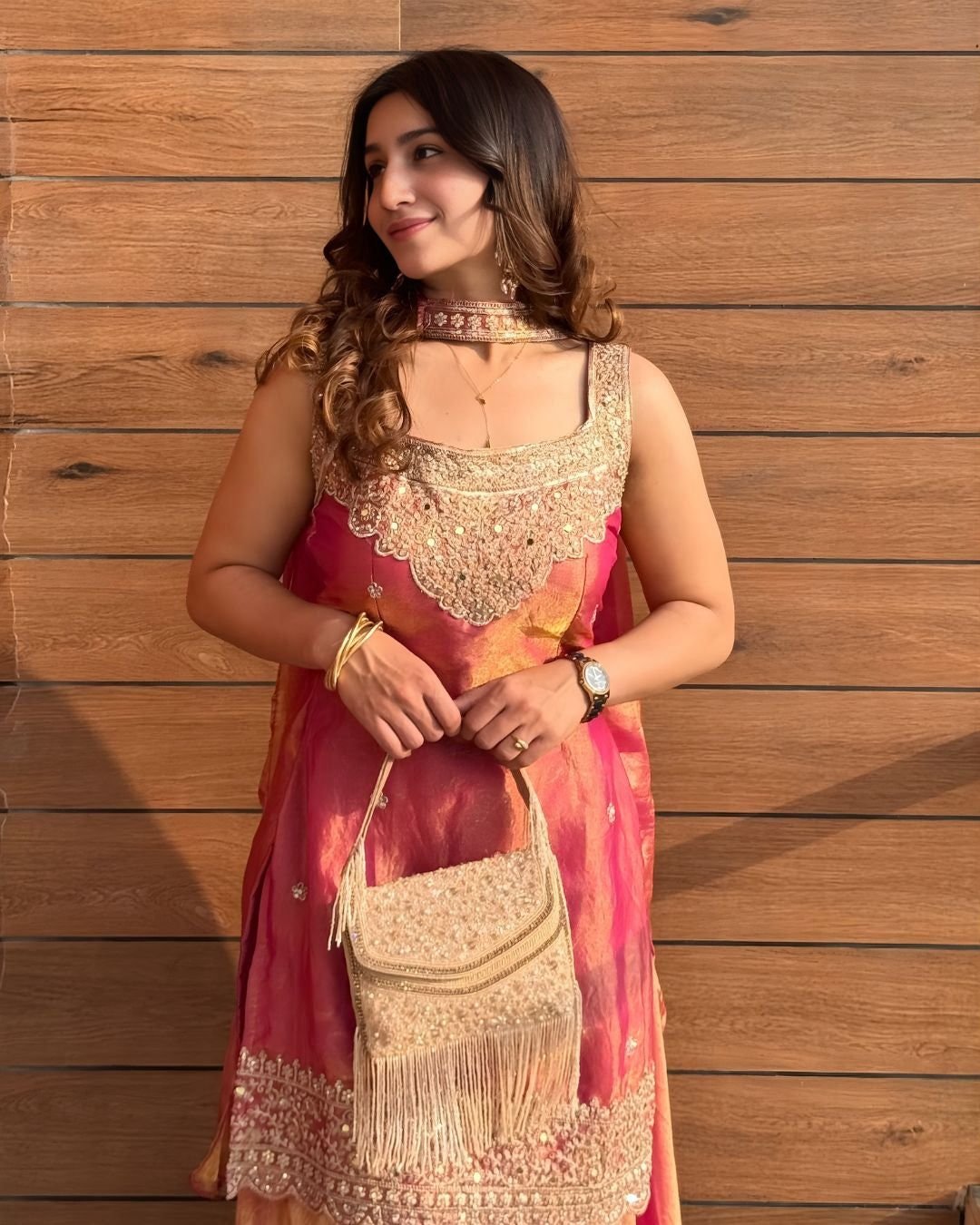 presenting top palazzo dupptta set heavy fandy silk with sequence embroidery work presenting top palazzo dupptta set heavy fandy silk with sequence embroidery work