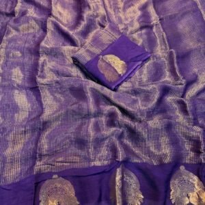 iscose georgette saree with weaving viscose blouse