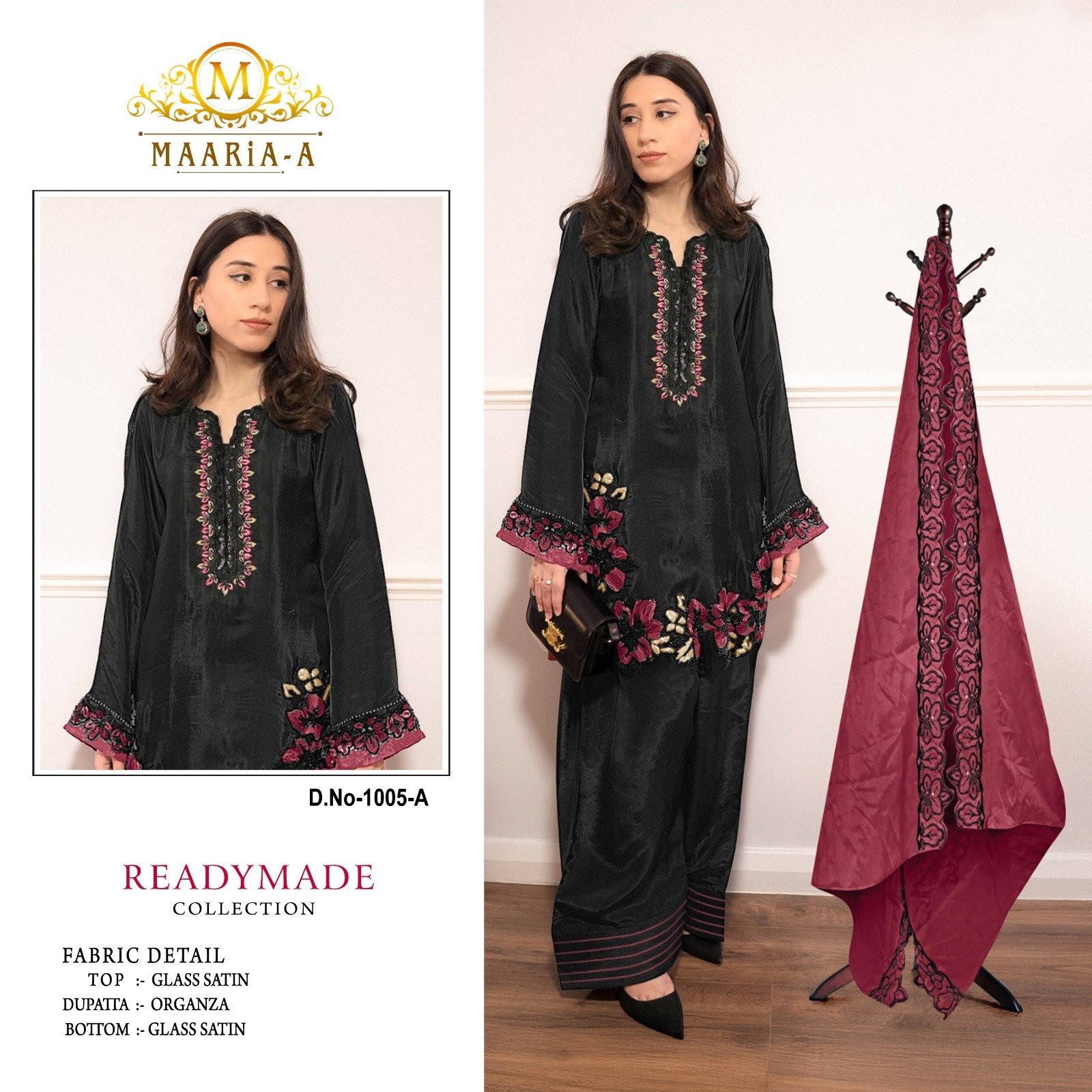 satin with embroidery sequence work and khalil work presenting readymade pakistani suit glass satin with embroidery sequence work and khalil work presenting readymade pakistani suit glass