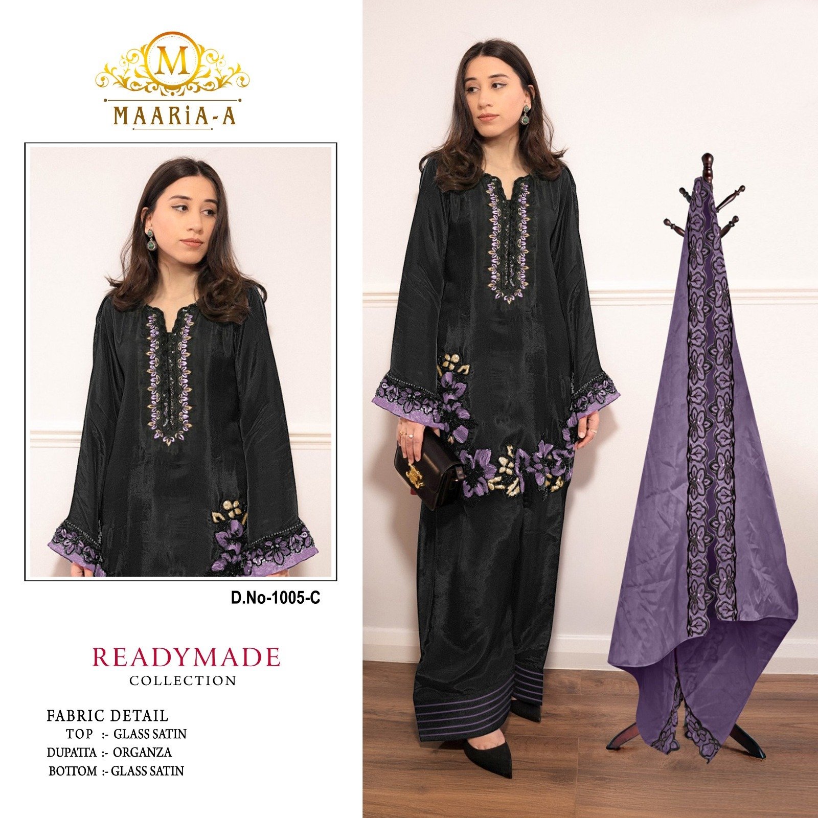 satin with embroidery sequence work and khalil work presenting readymade pakistani suit glass satin with embroidery sequence work and khalil work presenting readymade pakistani suit glass