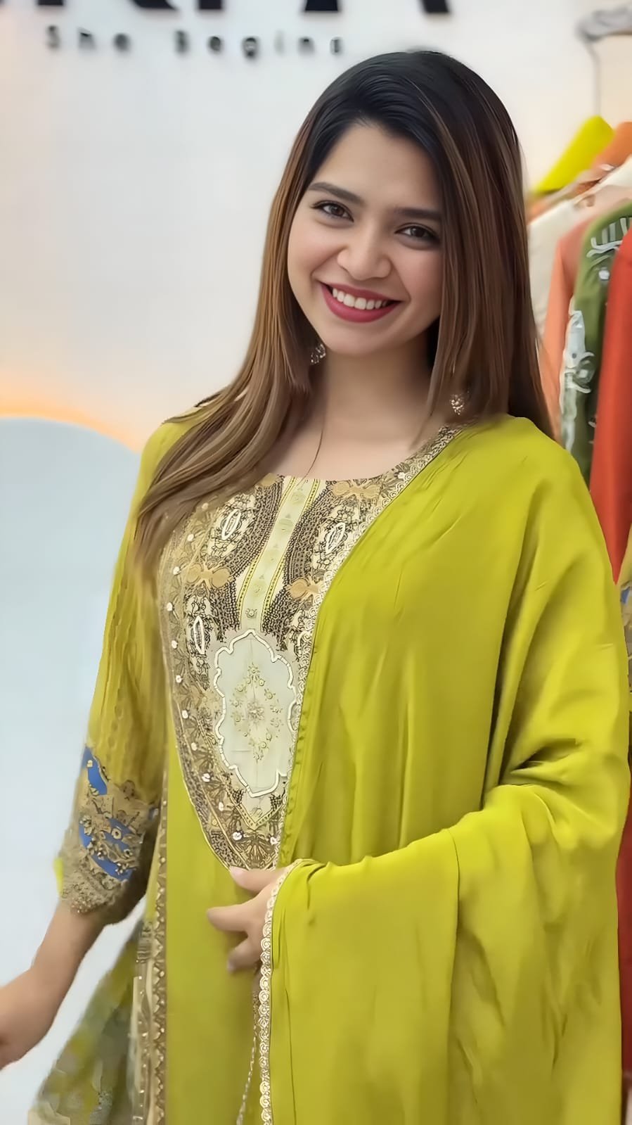 launching exclusively festive & party wear heavy frech crep with digital print with hand work top bottom set fully stitched launching exclusively festive & party wear heavy frech crep with digital print with hand work top bottom set fully stitched
